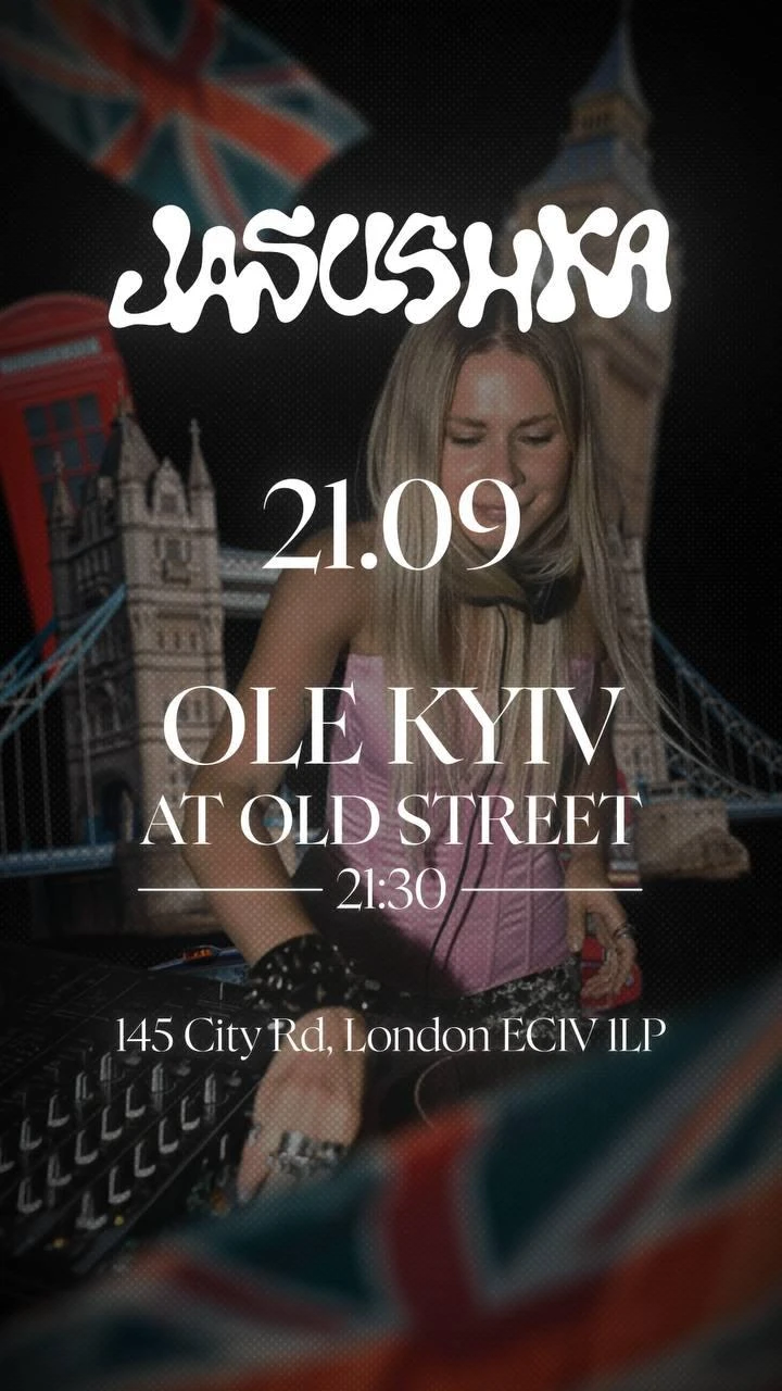 Poster for JASUSHKA for the First Time in London live event in London